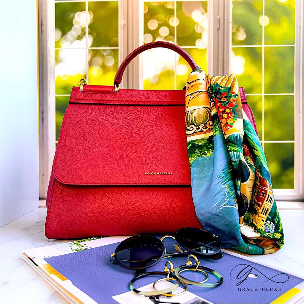 Red Sicily Dolce & Gabbana Handbag